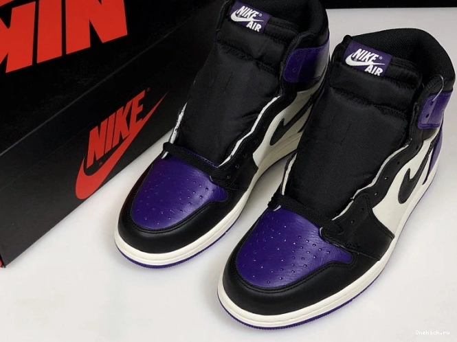 One Kick Jordan 1 555088-501 Air Court Purple 0715